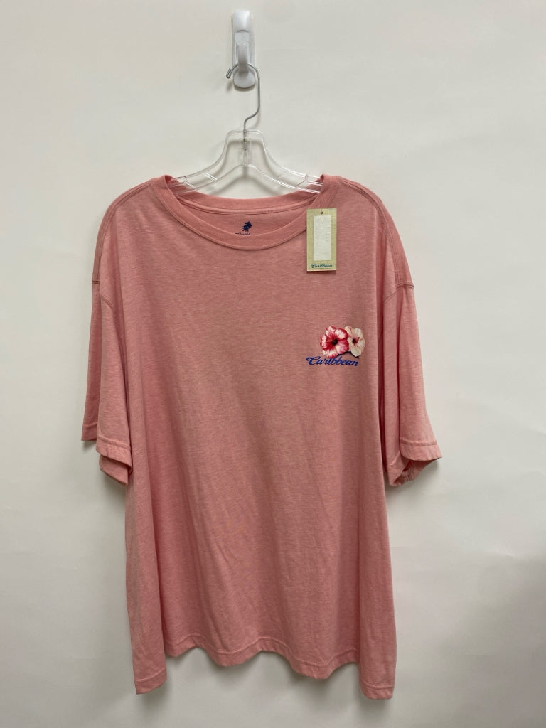 NWT Caribbean Size 2X Pink Parrot Men&