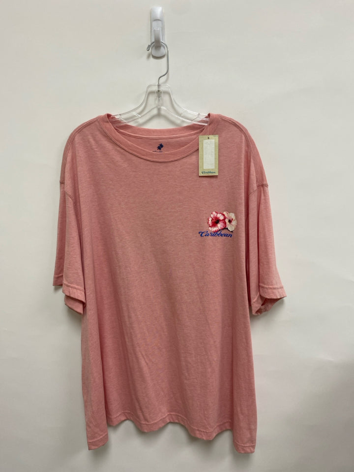 NWT Caribbean Size 2X Pink Parrot Men&