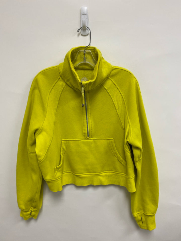 Lululemon Size XS Yellow Cropped Ladies Pullover