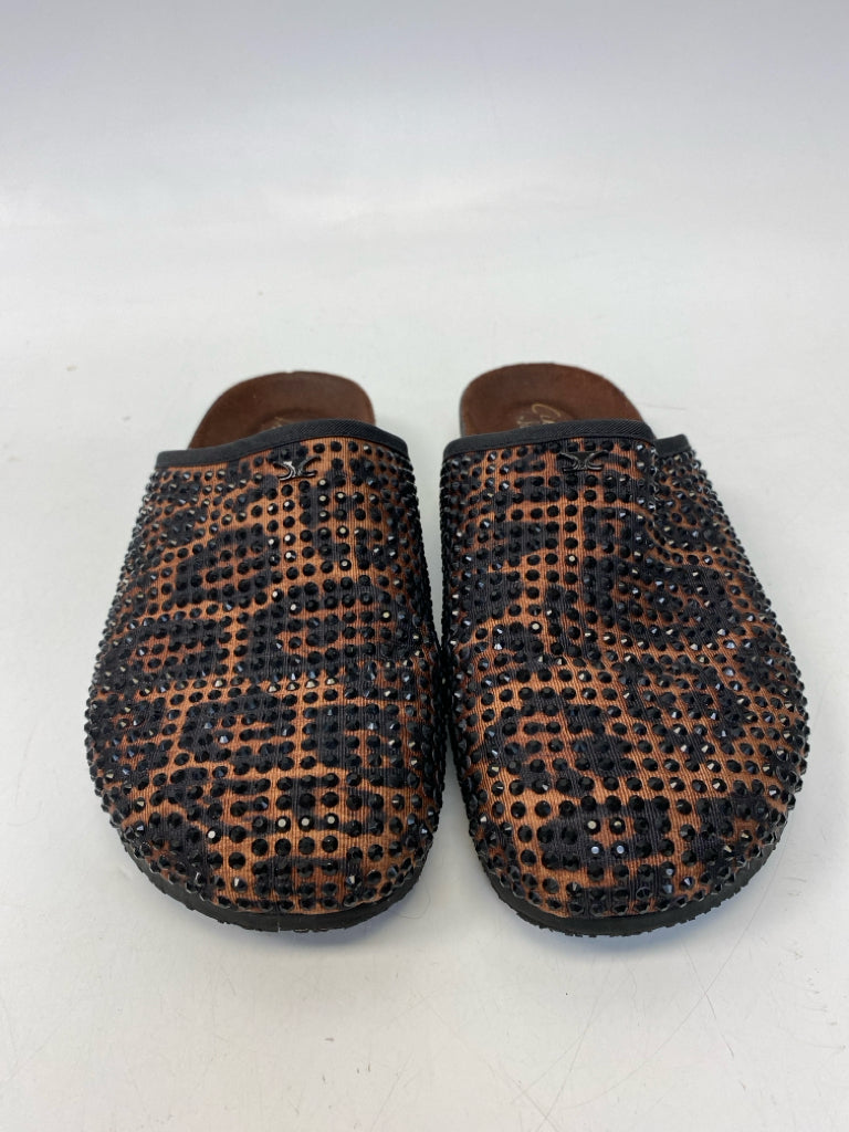Sam Edelman US Shoe Size 8 Brown Black Animal Print Flats