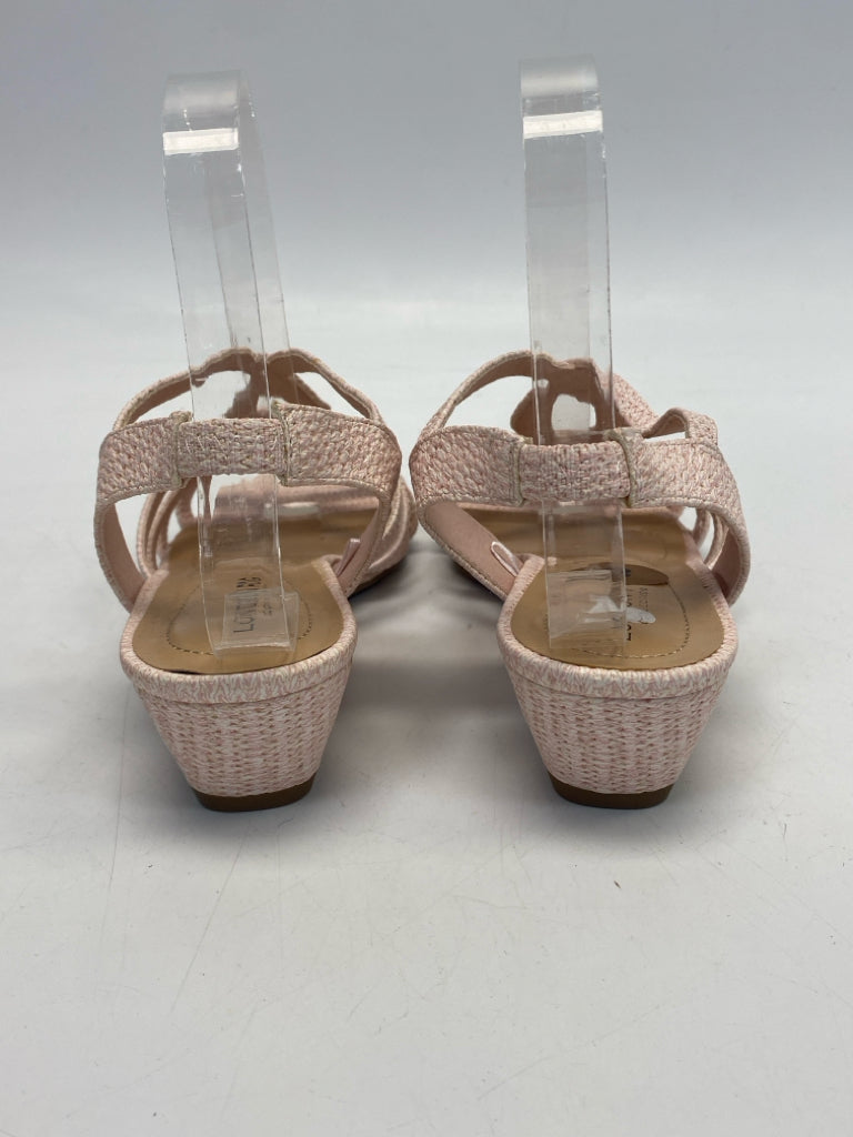 NWOT London Fog  Size 8 Pink Crisscross Sandals