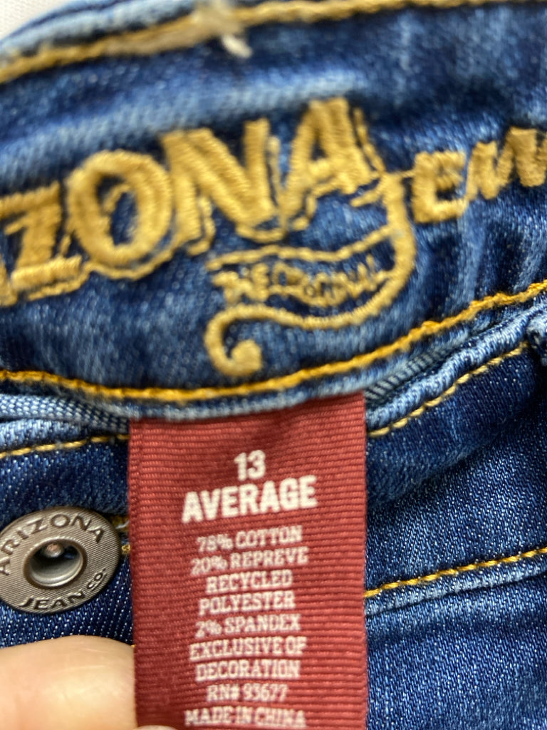 Arizona Size 13 Blue Denim Ladies Jeans