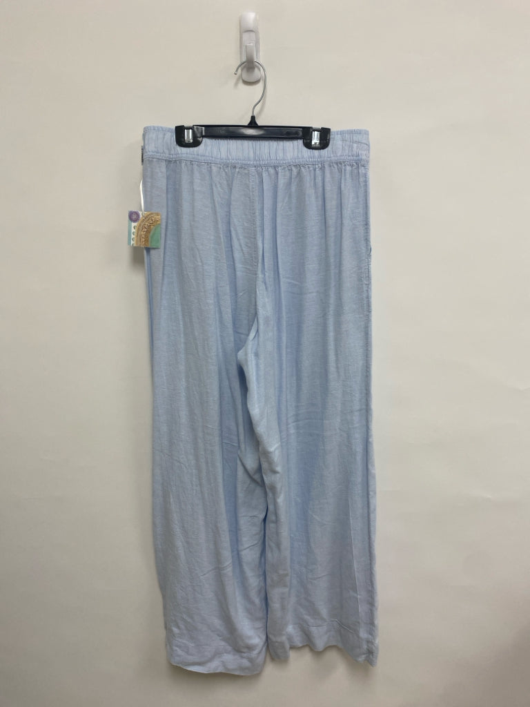 NWT Sigrid Olsen Size M Light Blue Linen Blend Ladies Pants
