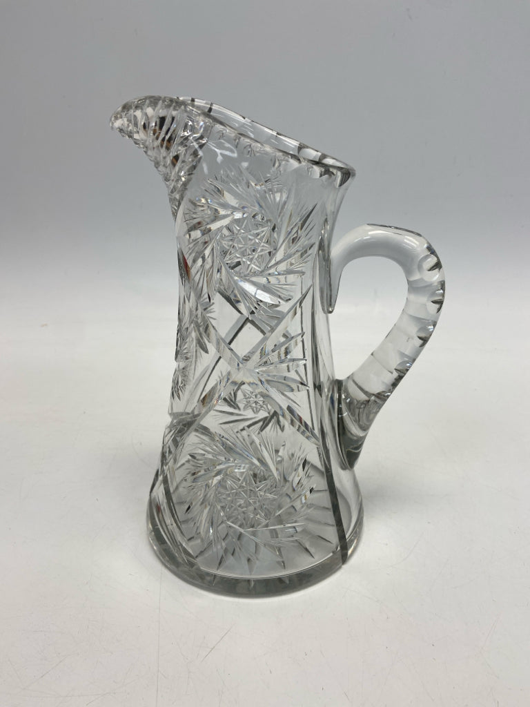 Clear Pinwheel Glass Pitcher