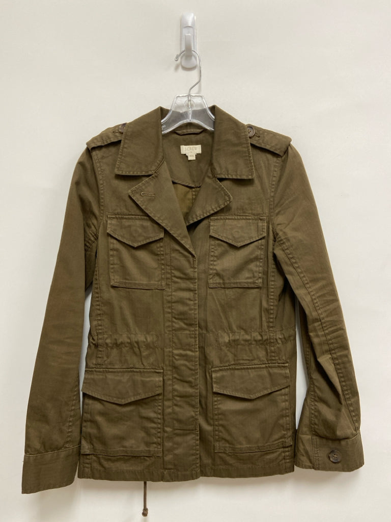 J Crew Size XXS Brown Button Up Ladies Jacket
