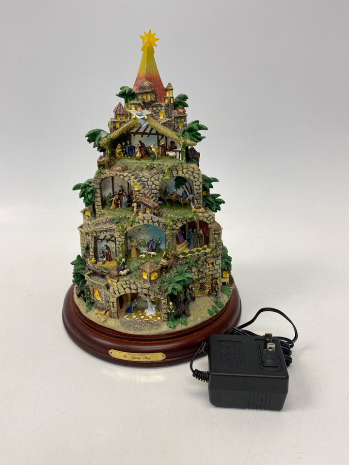 Thomas Kinkade Brown Multi Color Christmas