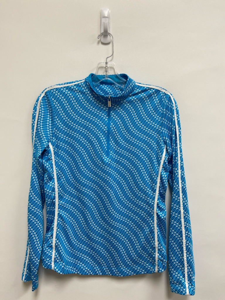 Tail Size XS Turquoise Geometric Quarter Zip Athletic Jacket