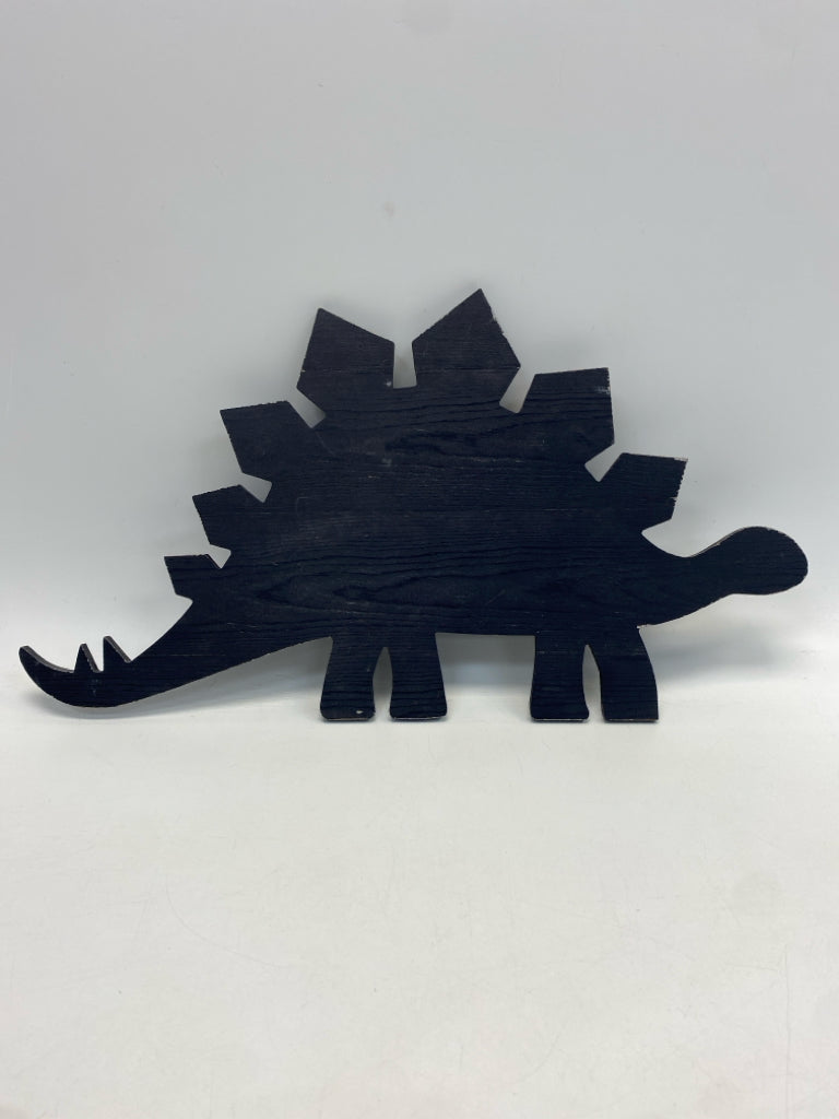 Navy Dinosaurs Wood Kids Wall Hanging