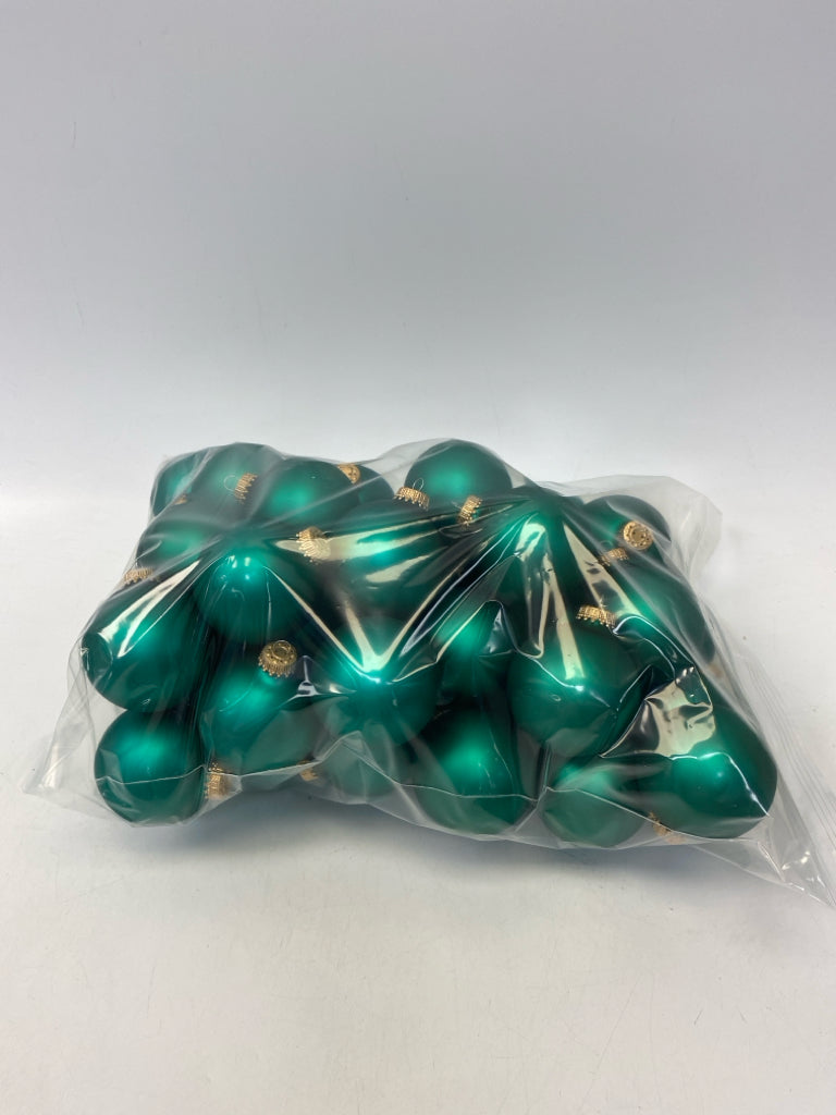 Teal Green Ornaments