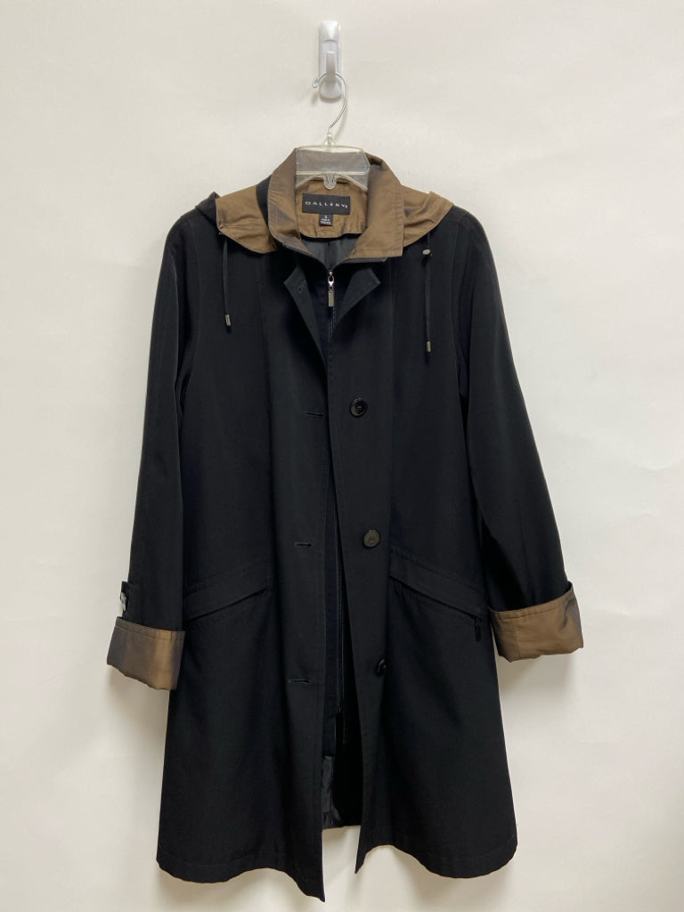 Gallery Brand Size S Black Brown Hooded Ladies Jacket