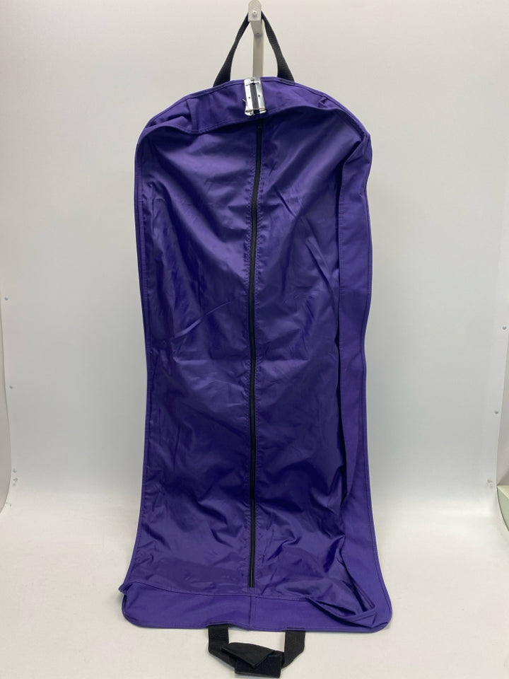 Purple Black Garment Bag