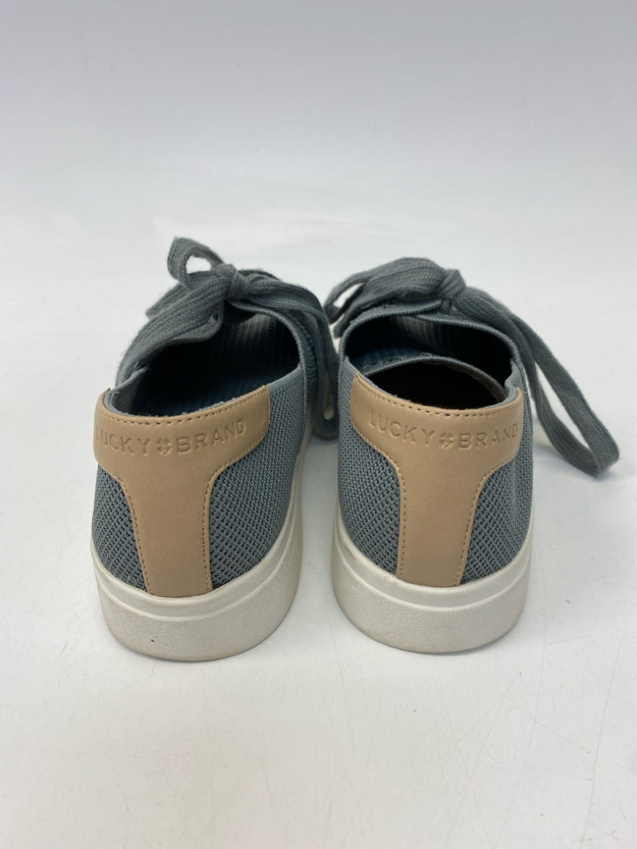 Lucky Brand  Size 8.5 Gray Lace-up Knit Sneakers