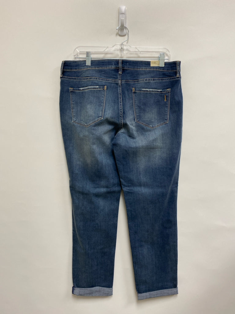 NWT Vintage America Size 10 Blue/Multi Denim Embroidered Ladies Jeans