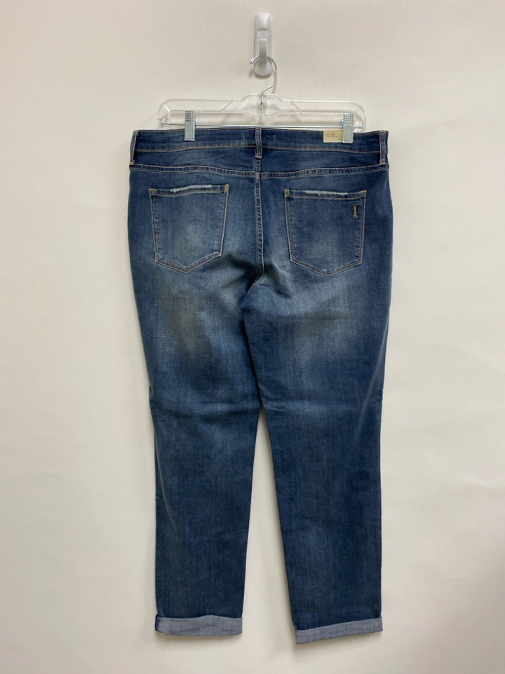 NWT Vintage America Size 10 Blue/Multi Denim Embroidered Ladies Jeans