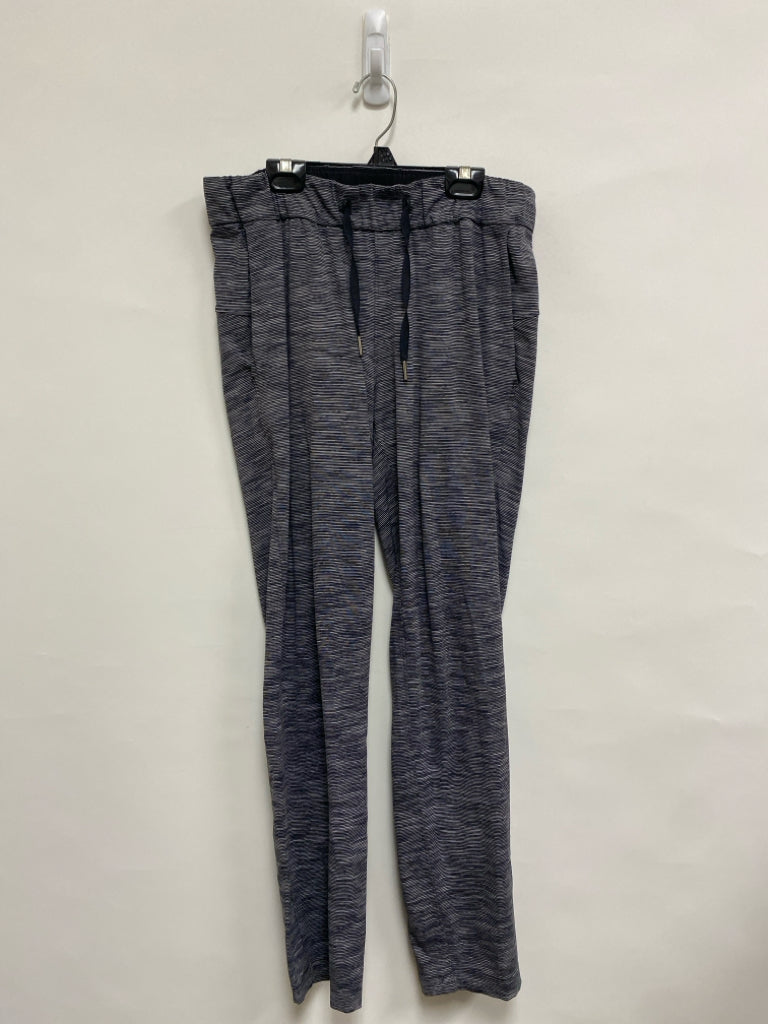 Lululemon Size 6 Gray Black Striped Athletic Pants