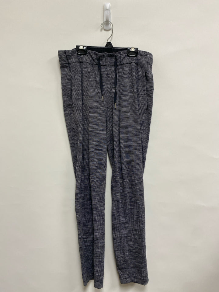 Lululemon Size 6 Gray Black Striped Athletic Pants