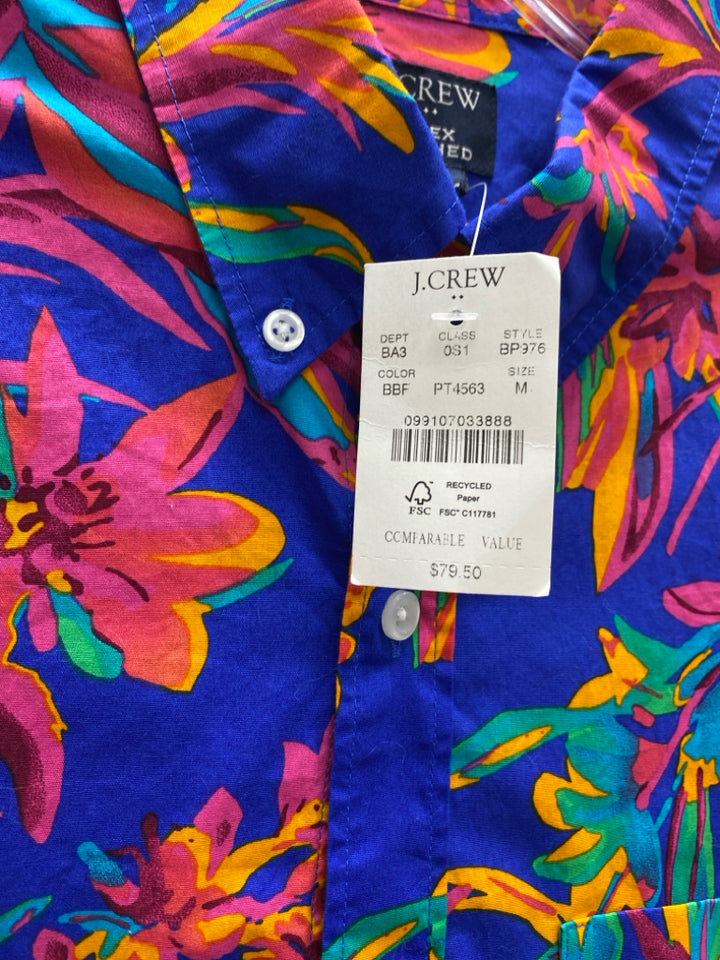 NWT J Crew Size M Periwinkle Fuchsia/Multi Floral Men&