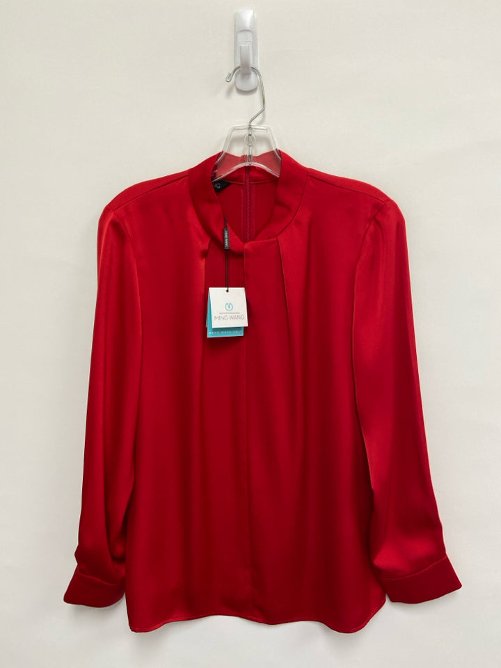 NWT Ming Wang Size S Red Ladies Top