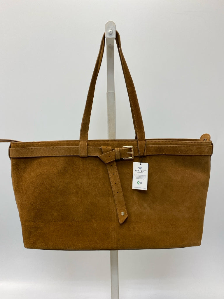 NWT Apatchy London Brown Suede Handbag
