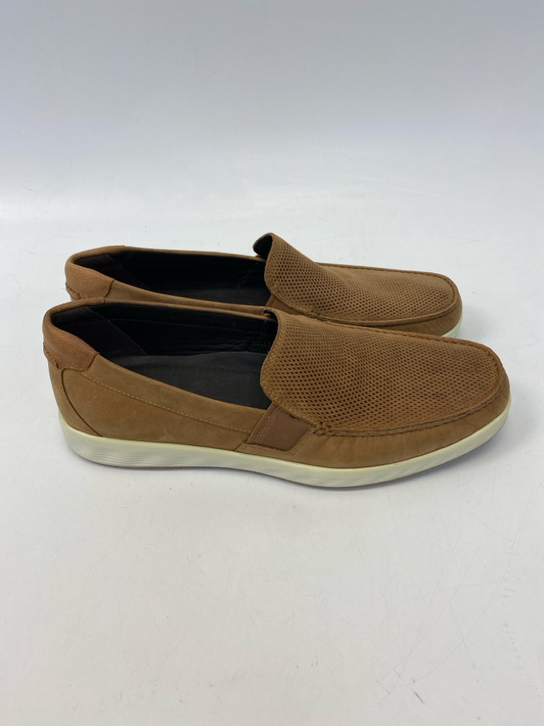 NWOT Ecco Size 46 Brown Perforated Men&