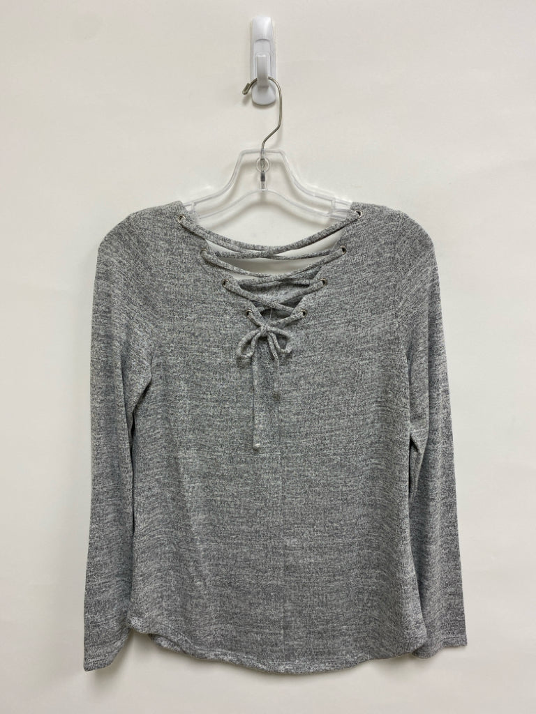 NWT Banana Republic Size XS Gray Charcoal Mottled Ladies Top