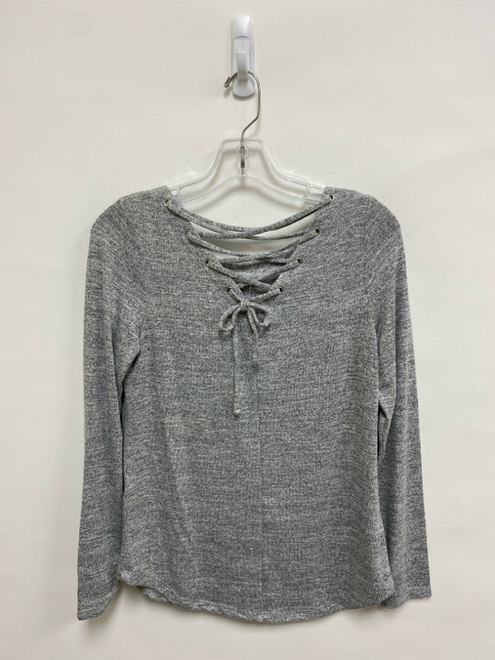 NWT Banana Republic Size XS Gray Charcoal Mottled Ladies Top