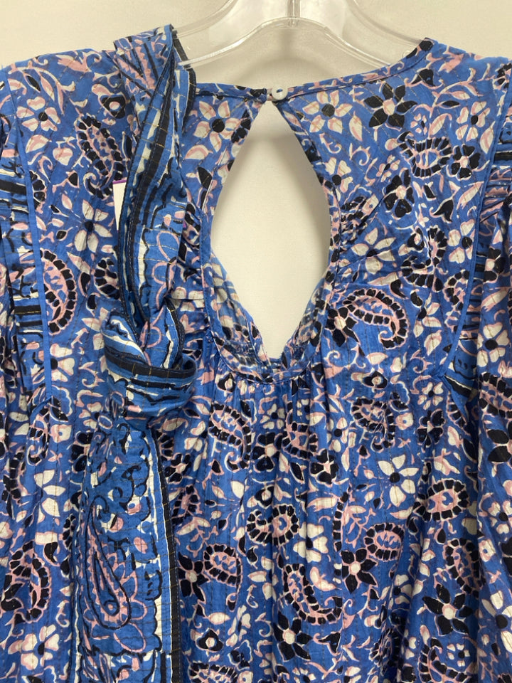Cleobella Size S Blue Pink Paisley Ladies Dress