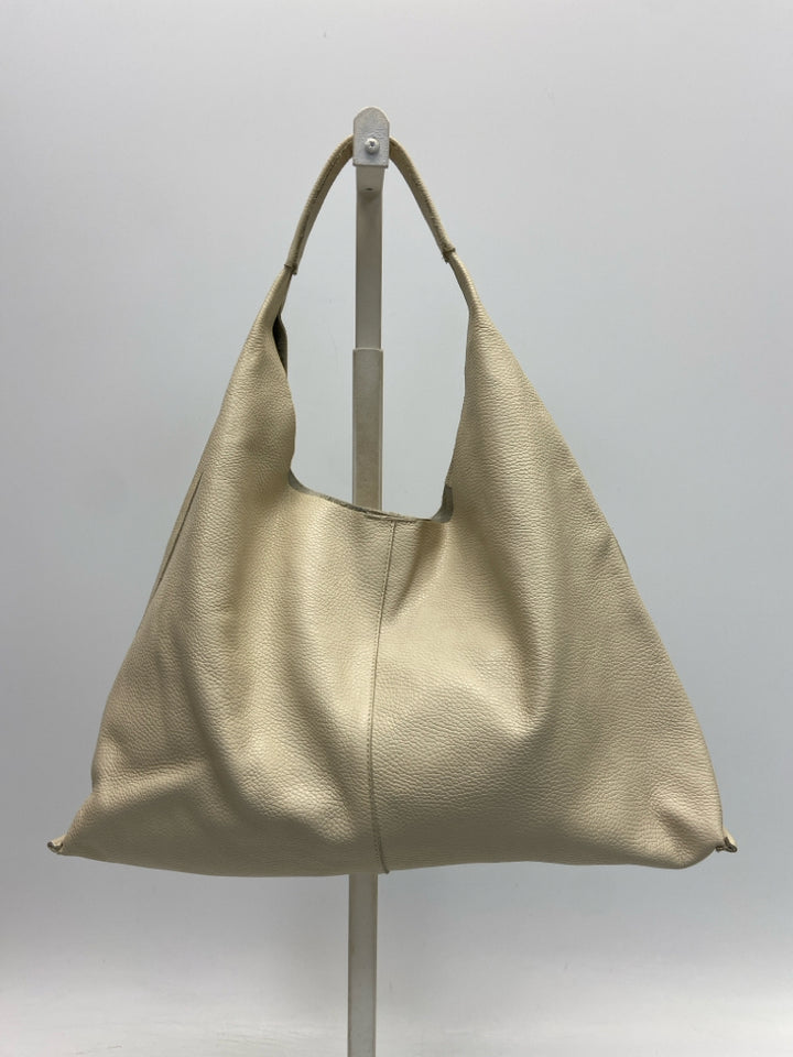 Marcella Bone Pebble Kelly Tote
