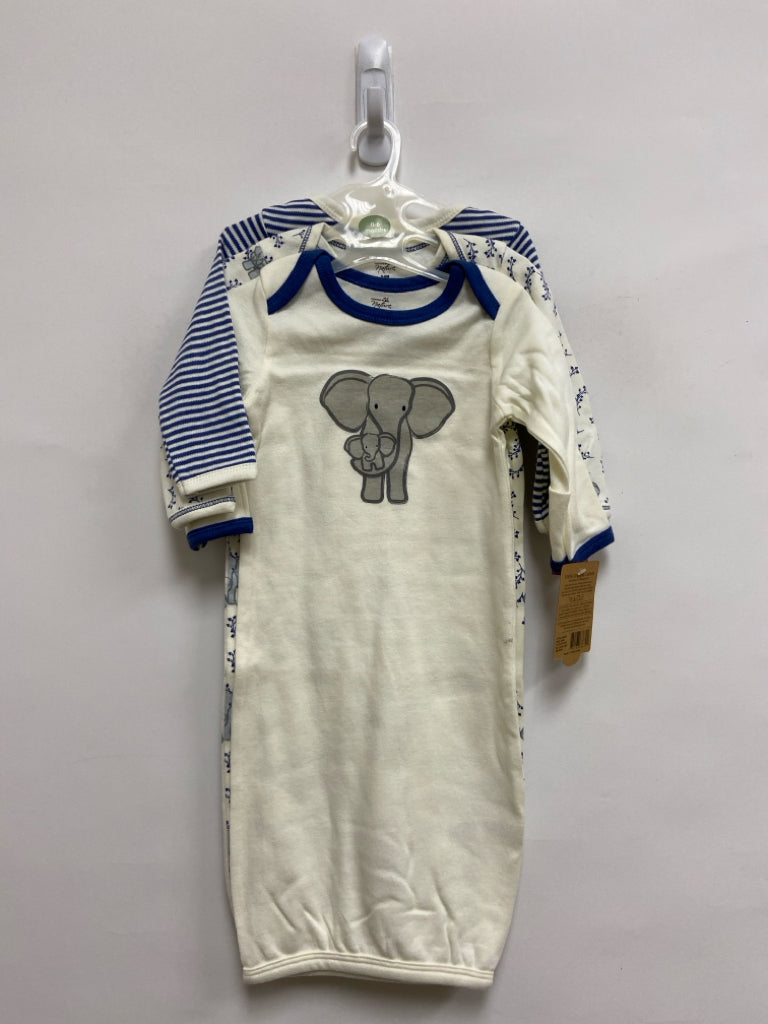 NWT SIZE 0-6M Cream White/Navy Stripe Girl&