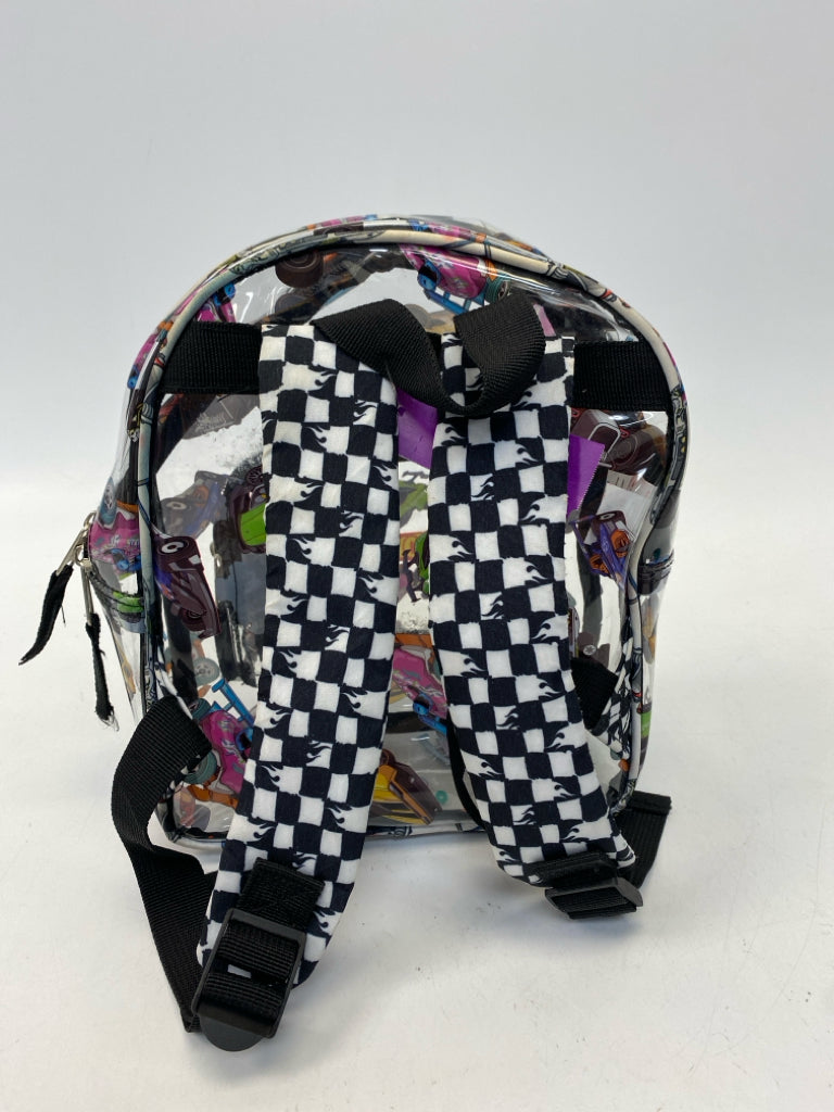 Clear Black/Multi Hot Wheels Kids Backpack