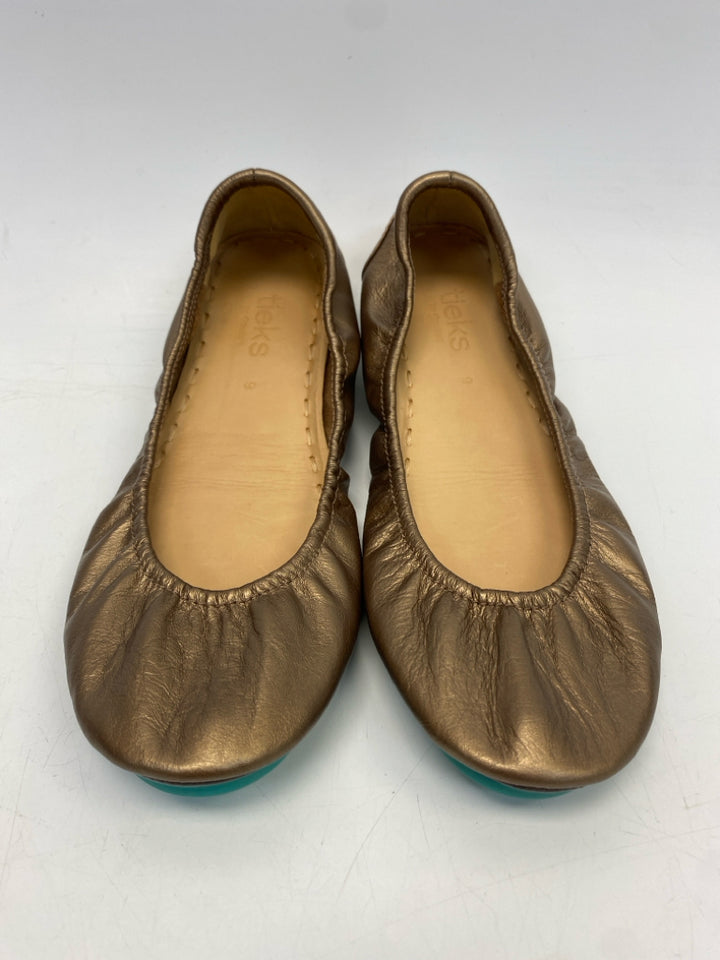 Tieks  Size 9 Bronze Metallic Flats