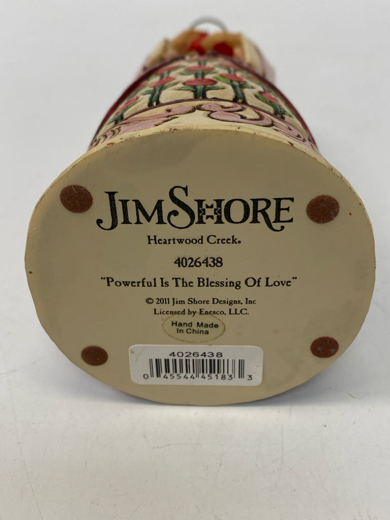 Jim Shore Pink/Multi Red Hearts Figurine