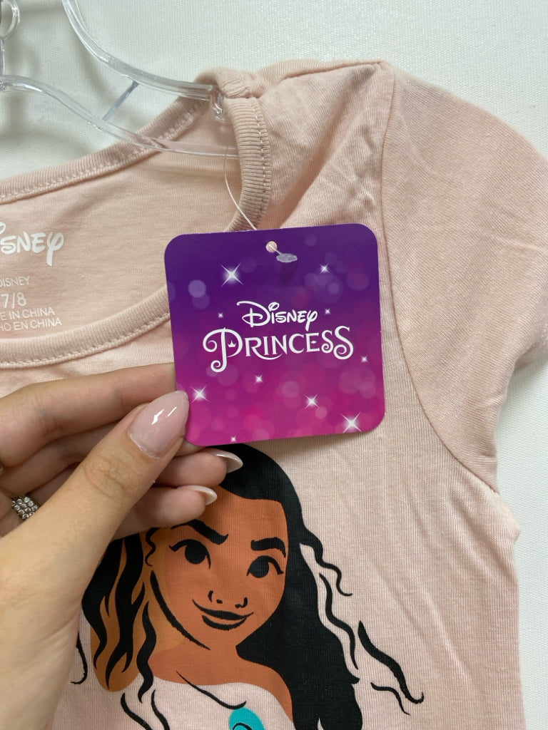 NWT Disney SIZE 7/8 Pale Peach Tan/Black Princess Girl&