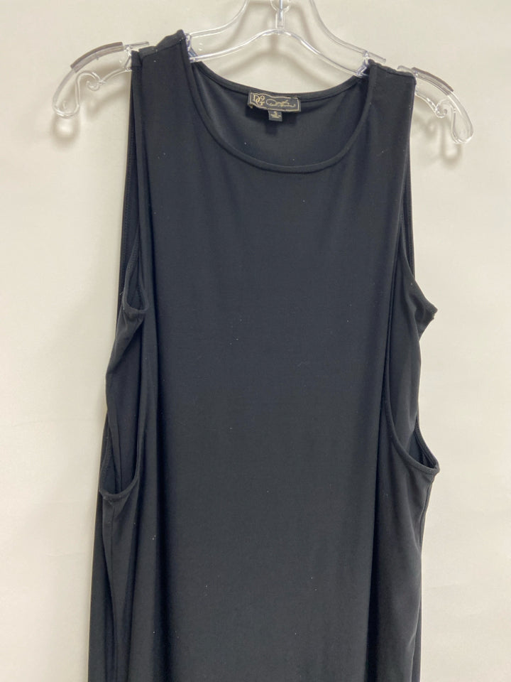 Diane Gilman Size S Black Sleeveless Ladies Dress