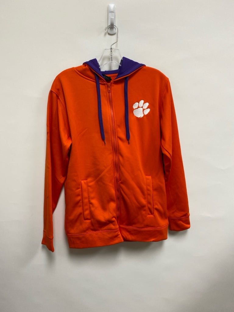 NWT COLOSSEUM Size S Orange Clemson Zip Down Men&
