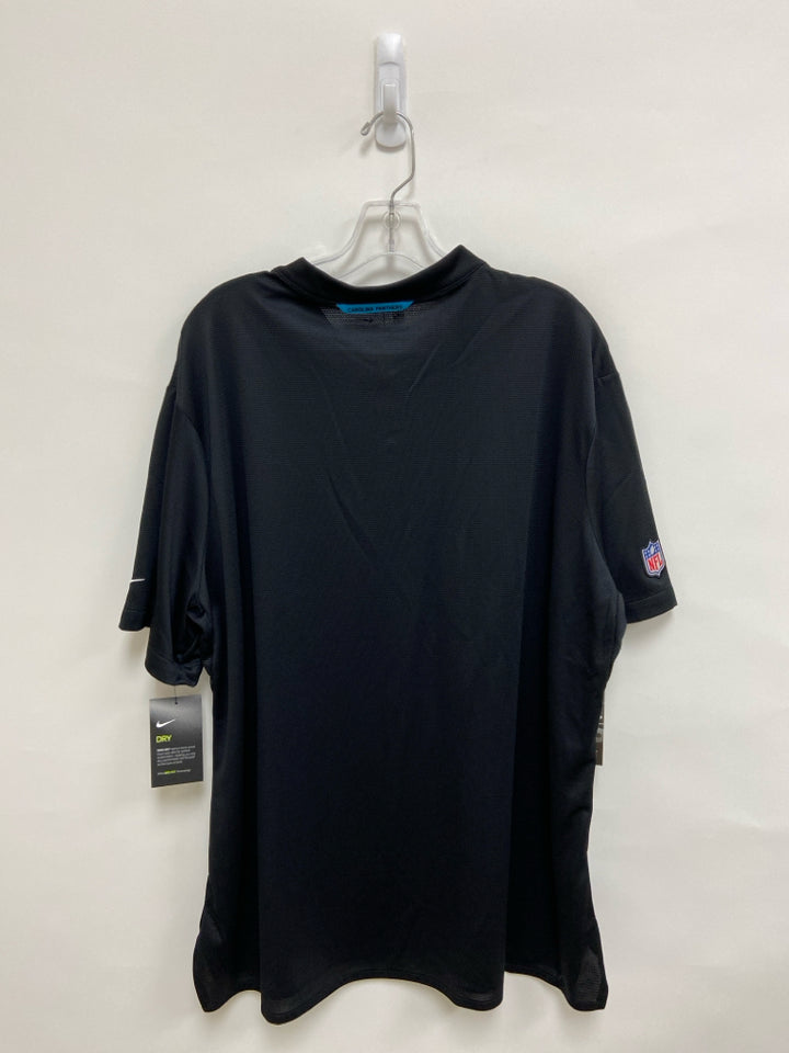 NWT Nike Size XXL Black Blue Carolina Panthers Men&