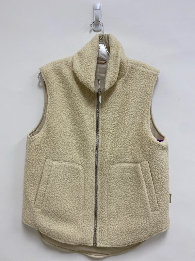 VARLEY Size M Cream Reversible Sherpa Ladies Vest