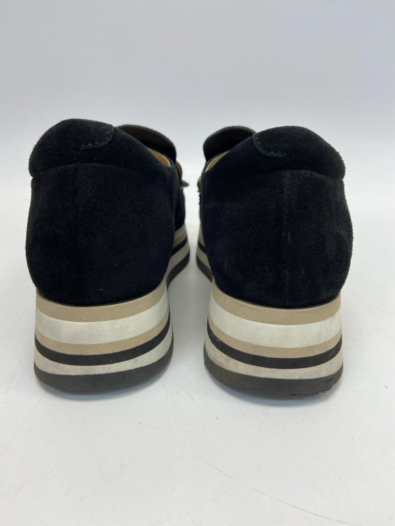 SOFTWAVES  Size 39 Black Perforated Sneakers
