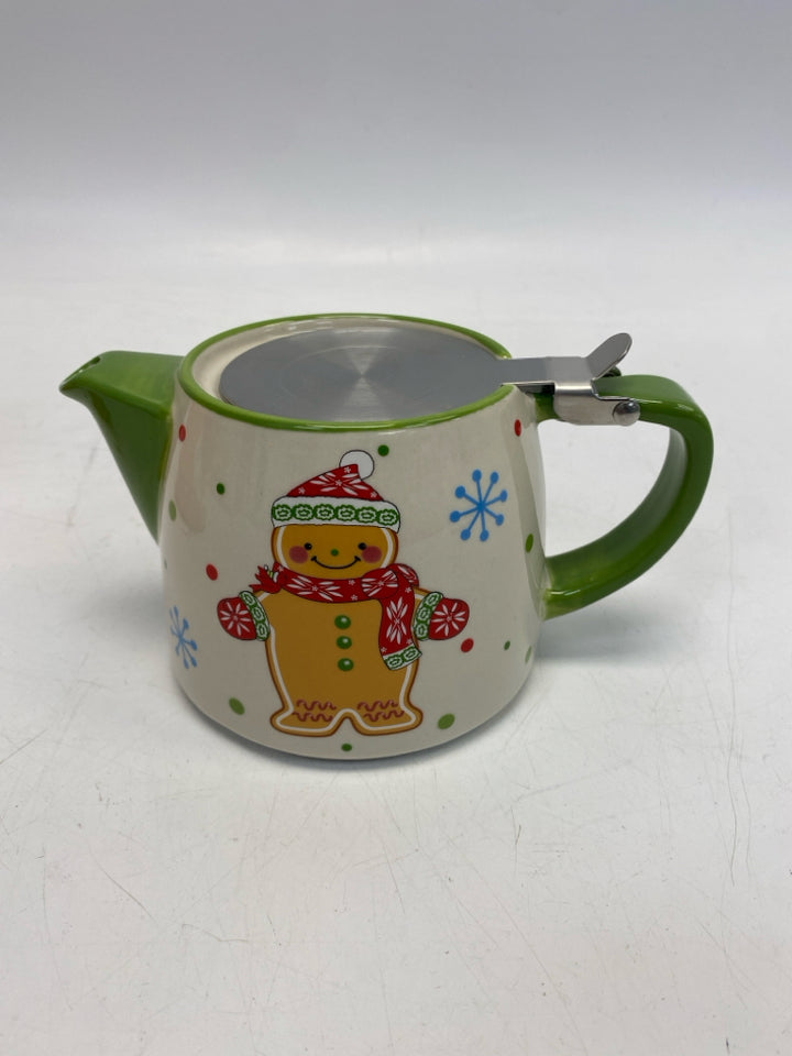 Temp-tations White Green/Multi Gingerbread Christmas