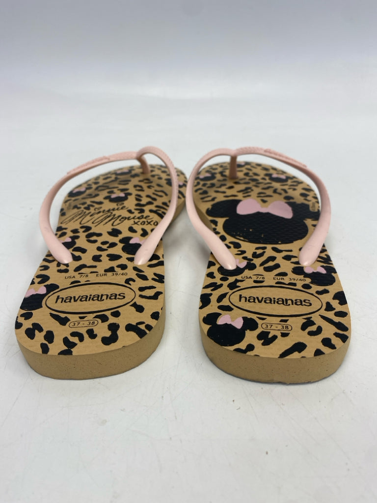 Havaianas Size 7/8 Minnie Flip Flops