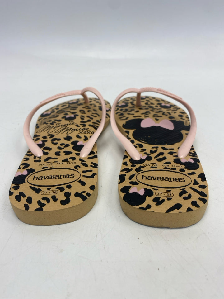 Havaianas Size 7/8 Minnie Flip Flops