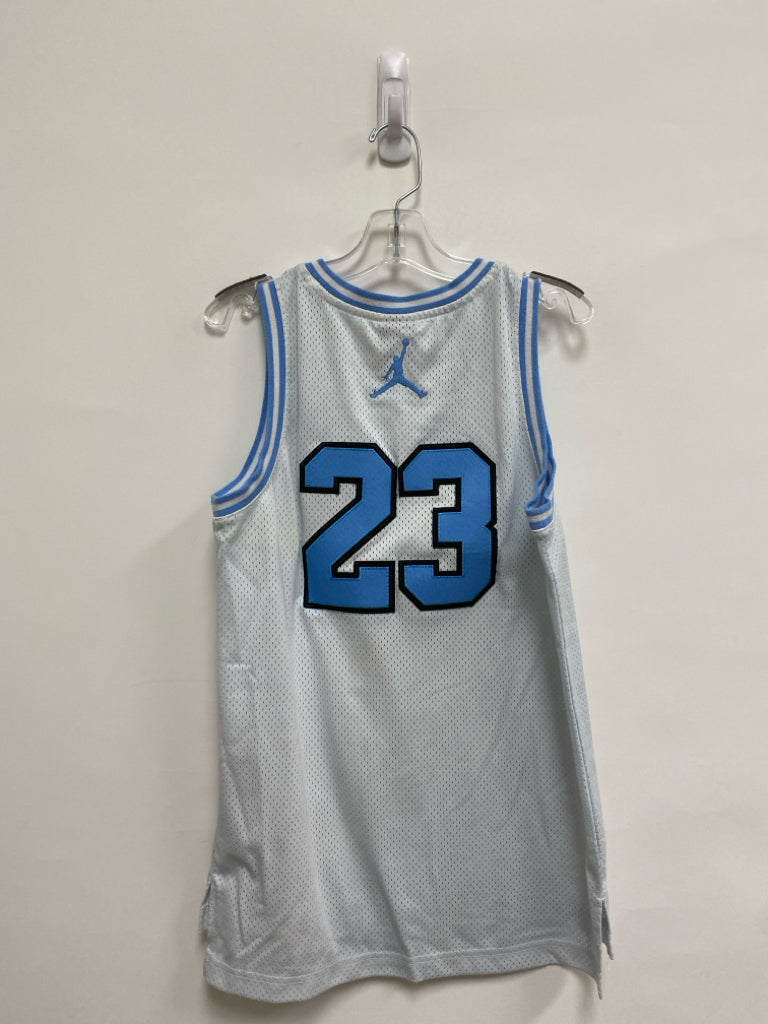 JORDAN SIZE 10/12 White Light Blue Sleeveless Boy&