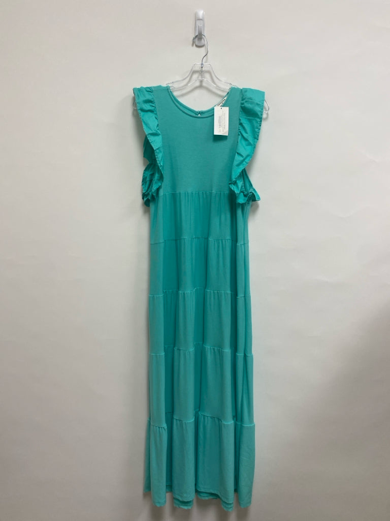 NWT Zenana Size S Aqua Maxi Ladies Dress