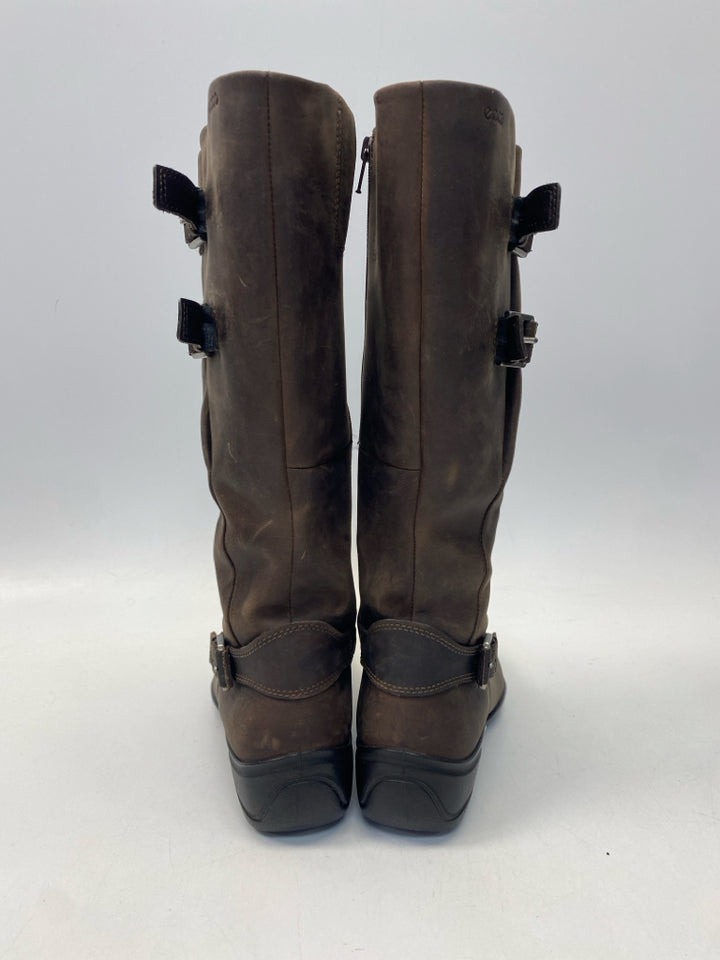 Ecco EU Shoe Size 39 Brown Distressed Boots