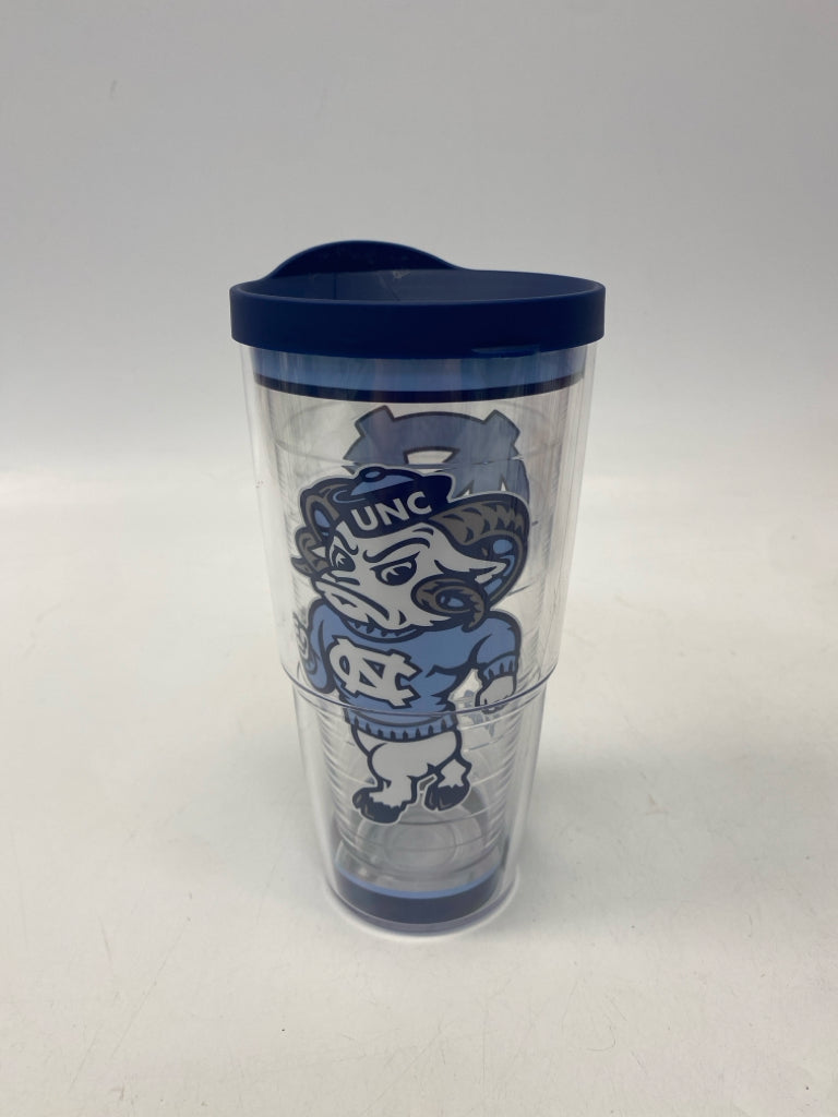 Tervis Clear Blue/White Tumbler