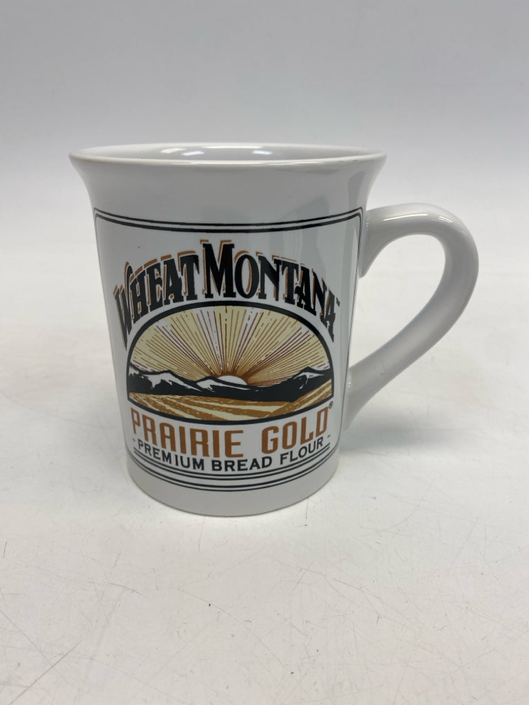 White Black/Brown Words Coffee Mug