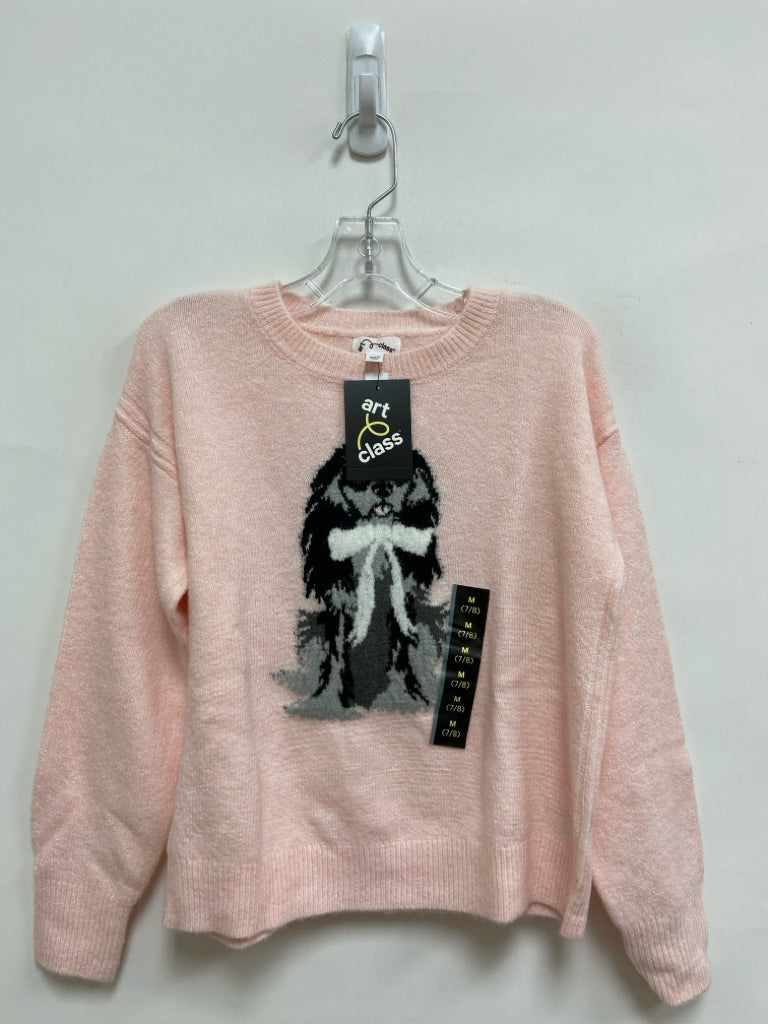 NWT Art Class SIZE 7/8 Pale Pink Black Dogs Girl&