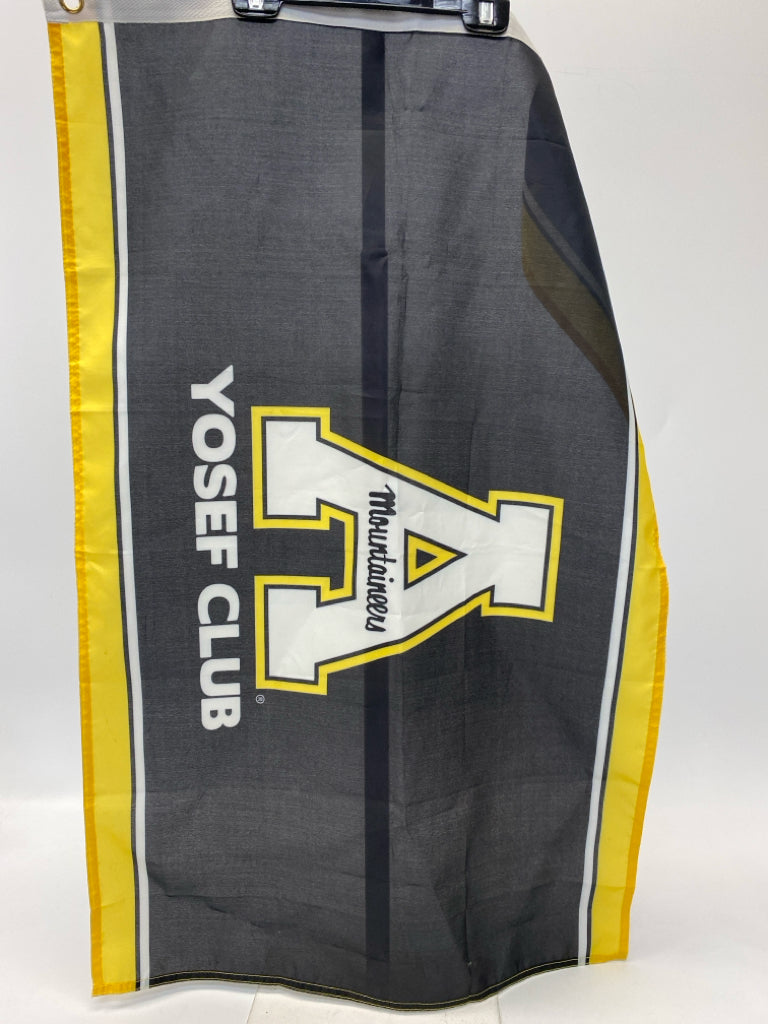 Black Yellow/White Appalachian State Decorative Flag