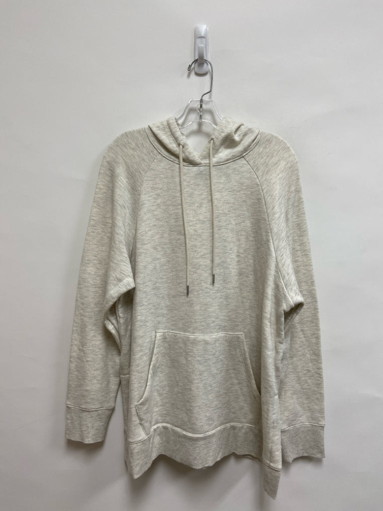 Motherhood Size L Cream Hooded Maternity Top