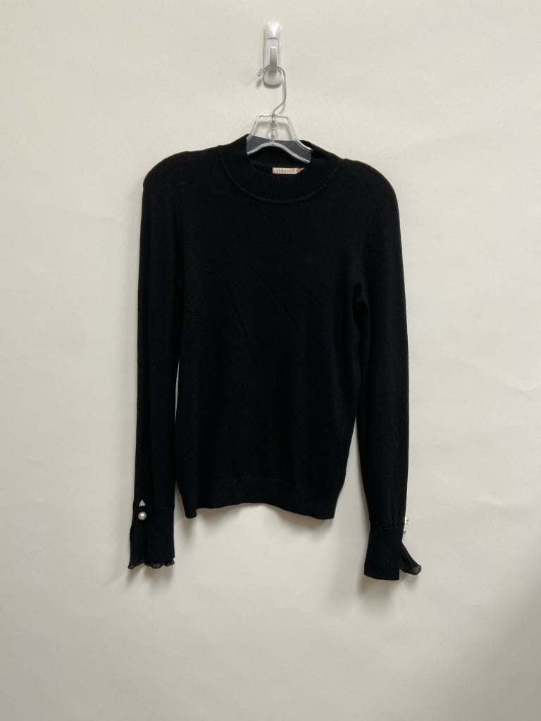 Size S Black Mock Neck Ladies Sweater
